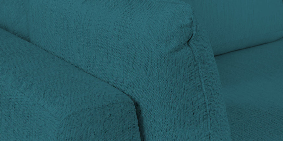 Ziggy Fabric Rhs Sectional Sofa 3 Lounger In Water Blue Colour - Febonic Living