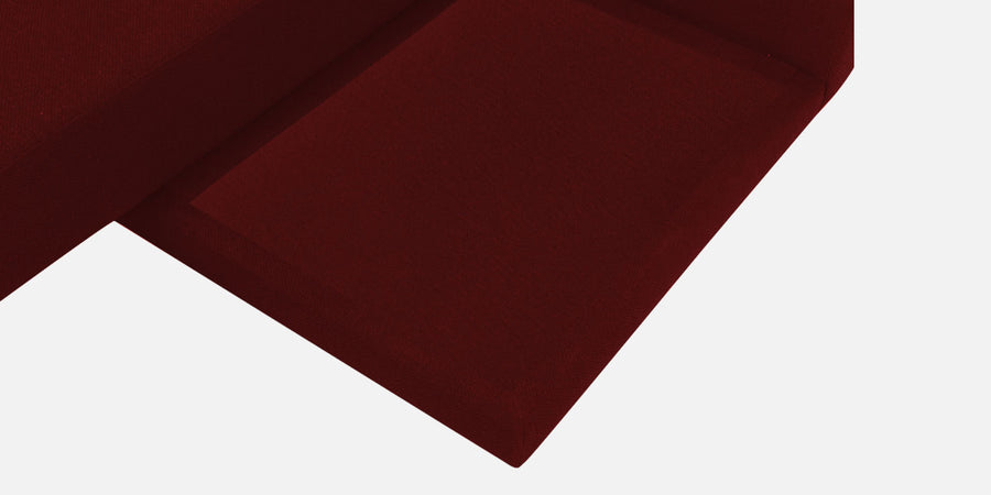 Ira Fabric Rhs 6 Seater Convertible Sofa Cum Bed In Blood Maroon Colour - Febonic Living