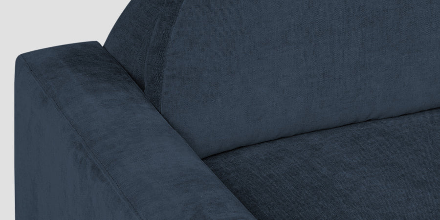 Dara Fabric 2 Seater Sofa In Denim Blue Colour - Febonic Living