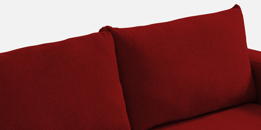 Roman Fabric 3 Seater Foldable Sofa Cum Bed Inin Blood Maroon Colour With Usb Port - Febonic Living
