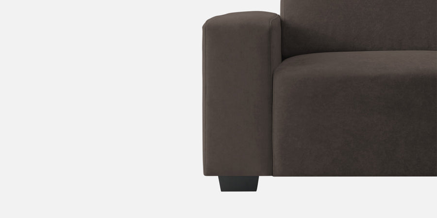 Hiro Fabric 3 Seater Sofa In Lito Brown Colour - Febonic Living