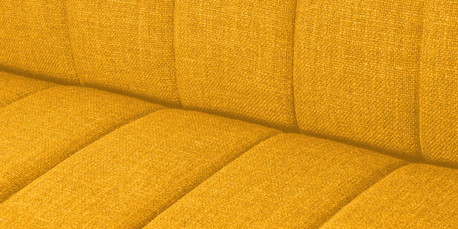 Lara Fabric 3 Seater Sofa in Bold Yellow Colour