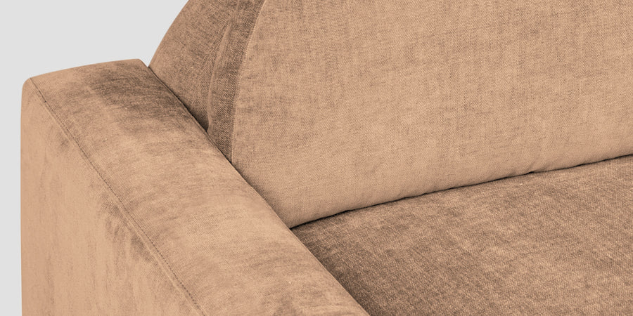 Dara Fabric 3 Seater Sofa In Cosmic Beige Colour - Febonic Living