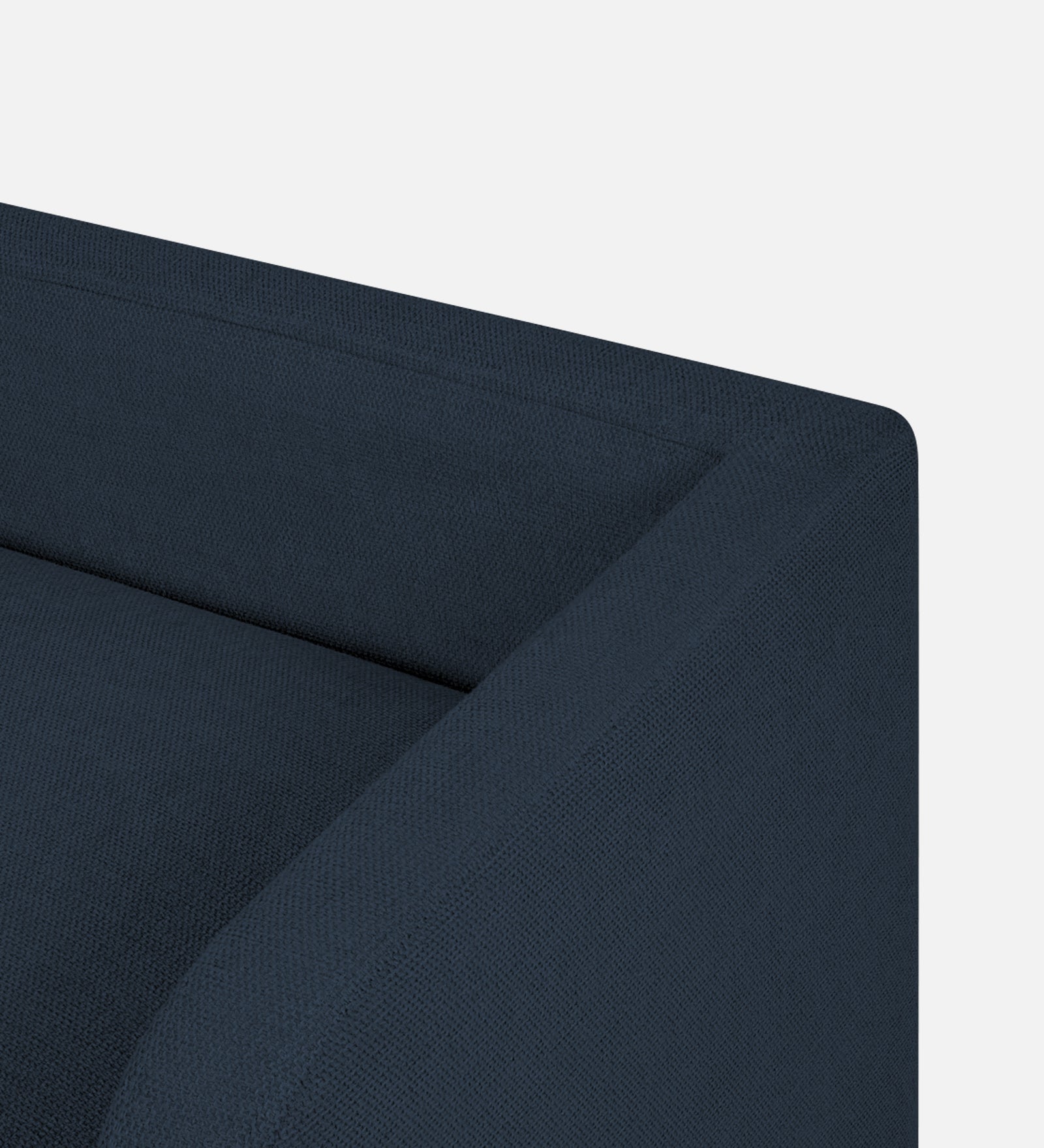 Maya Fabric Bench In Denim Blue Colour