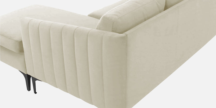 Haru Fabric Lhs Sectional Sofa 2 Lounger In Warm White Colour - Febonic Living