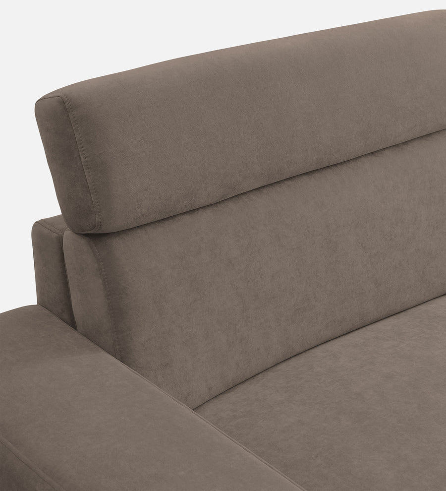 Hiro Fabric 1 Seater Sofa In Rock Beige Colour - Febonic Living