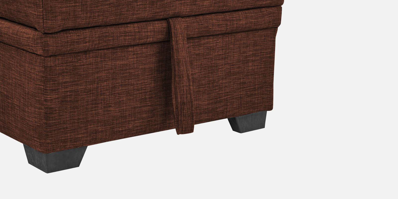 Jody Fabric 3 Seater Pull Out Sofa Cum Bed In Coffee Brown Colour