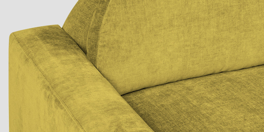 Dara Fabric 3 Seater Sofa In Parrot Green Colour - Febonic Living
