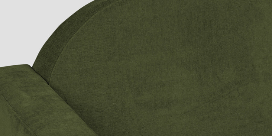 Dara Fabric 3 Seater Sofa In Olive Green Colour - Febonic Living