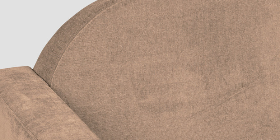 Dara Fabric 3 Seater Sofa In Cookie Beige Colour - Febonic Living