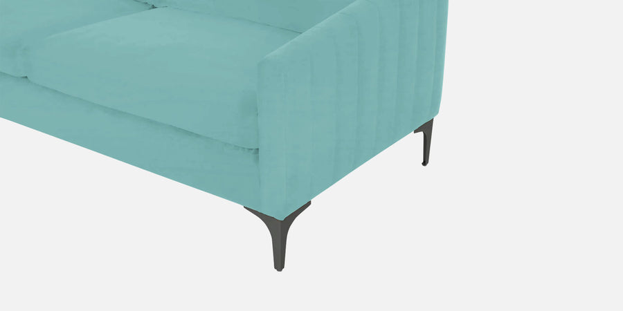 Haru Velvet 2 Seater Sofa In Barmunda Aqua Colour - Febonic Living