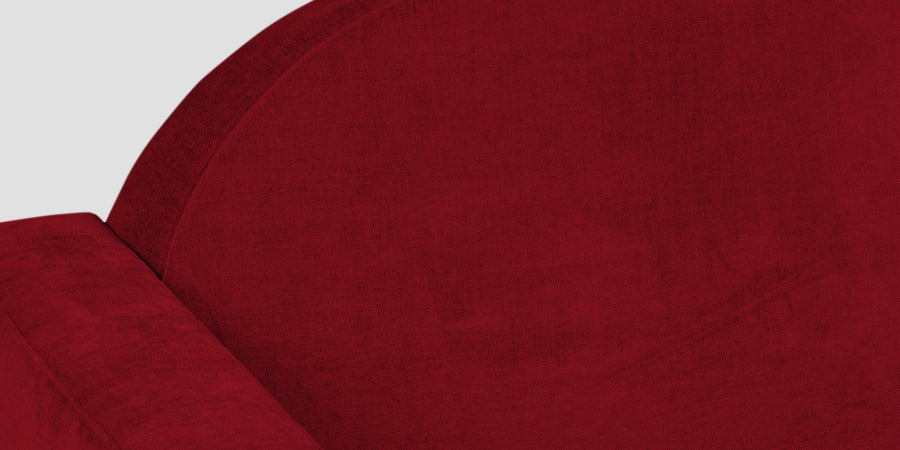 Dara Fabric 3 Seater Sofa In Ruby Red Colour - Febonic Living