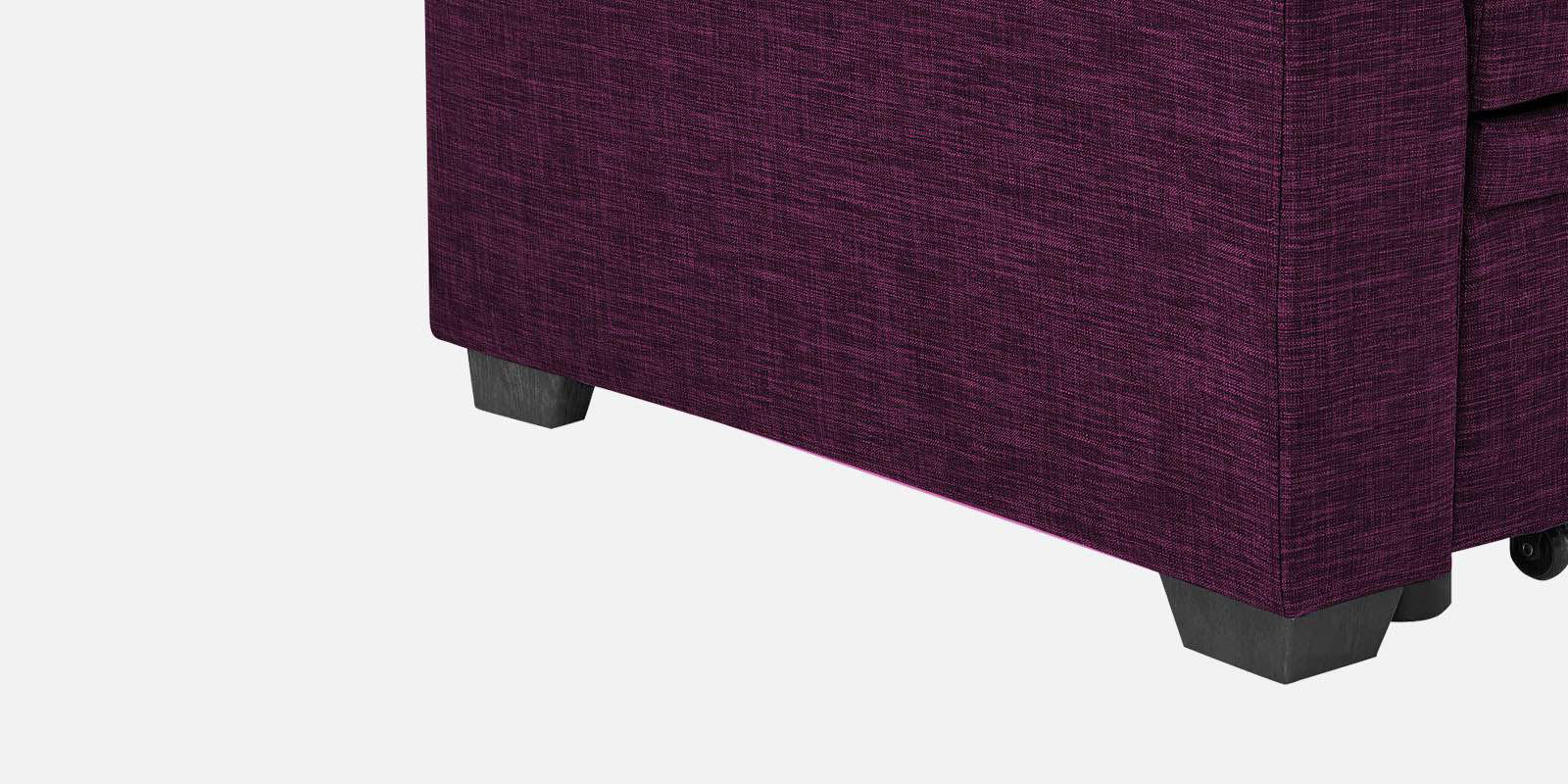 Jody Fabric 3 Seater Pull Out Sofa Cum Bed In Greek Purple Colour