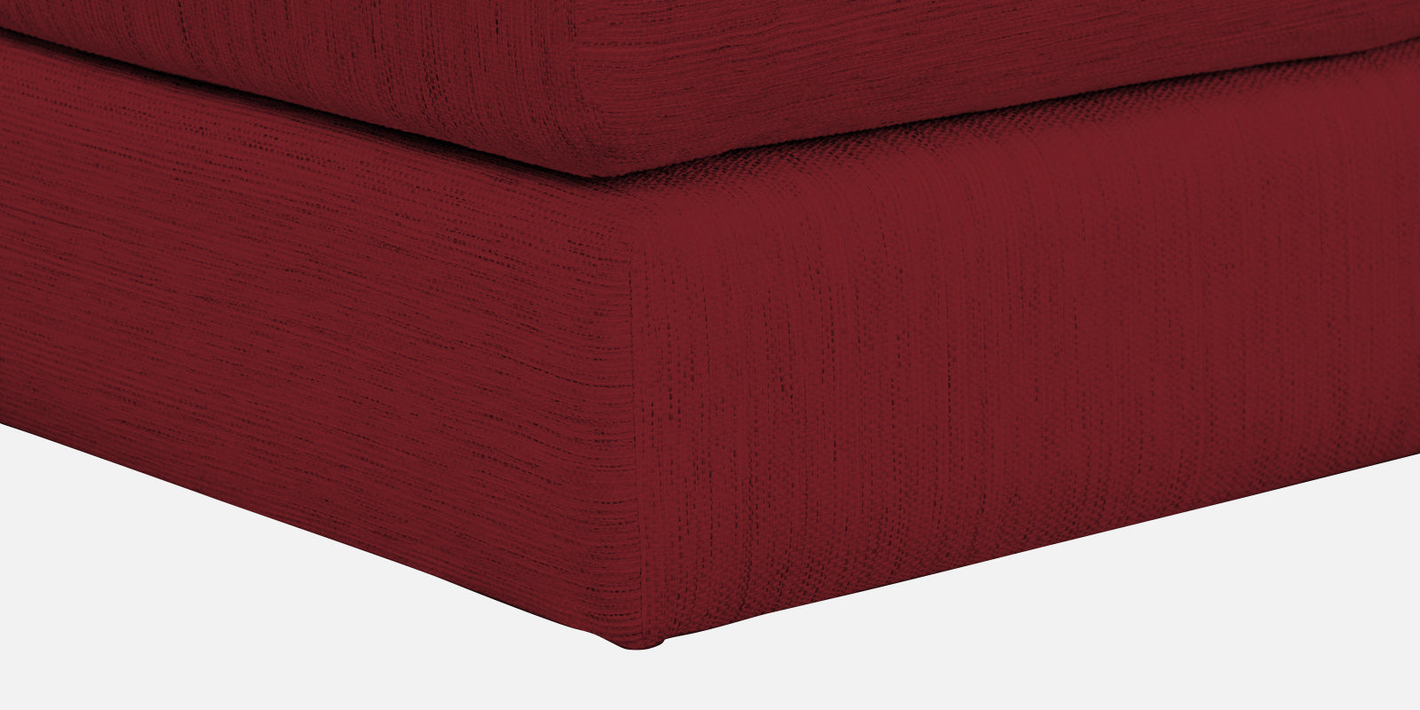 Ziggy Fabric LHS Sectional Sofa (3+Lounger) in Chilli Red Colour