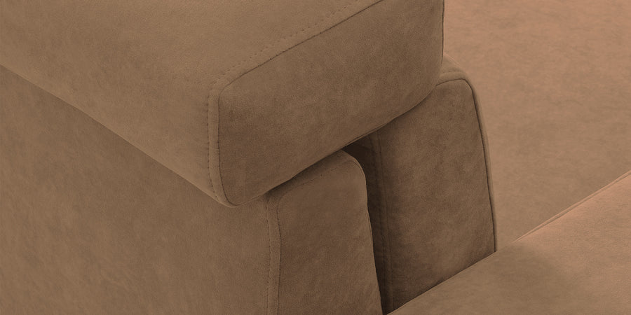 Hiro Fabric 2 Seater Sofa In Dusty Peach Colour - Febonic Living