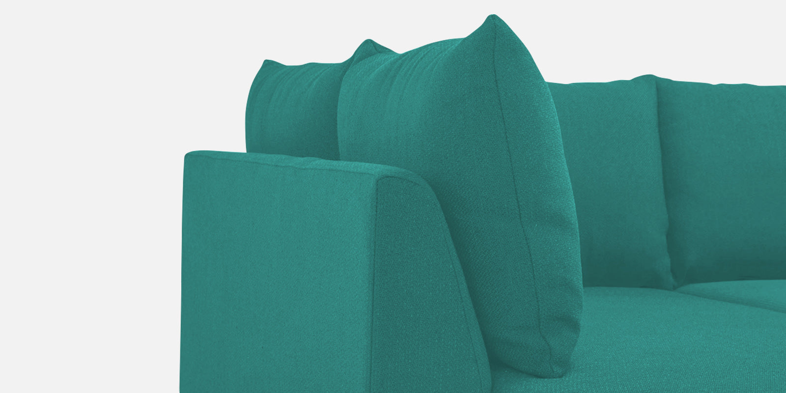 Ira Fabric RHS 6 Seater Sofa Cum Bed In Sea Green Colour