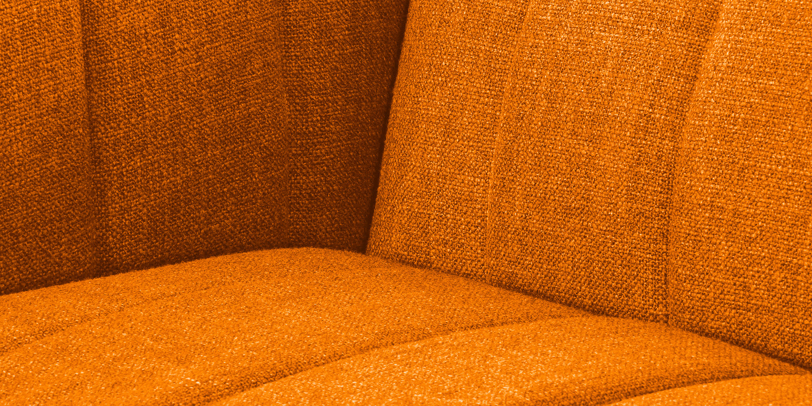 Lara Fabric 3 Seater Sofa in Vivid Orange Colour