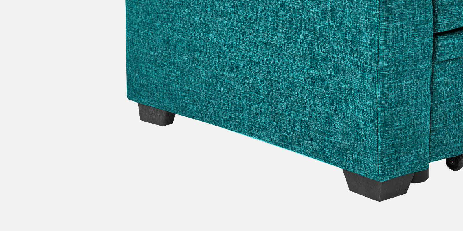 Jody Fabric 3 Seater Pull Out Sofa Cum Bed In Sea Green Colour