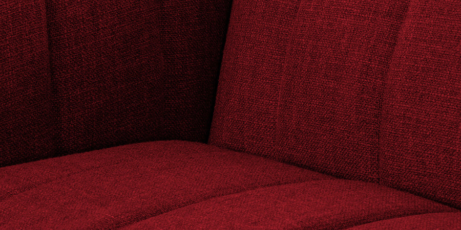 Lara Fabric 2 Seater Sofa In Blood Maroon Colour - Febonic Living