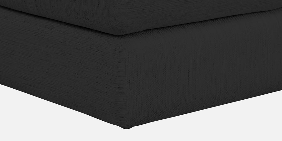 Ziggy Fabric Lhs Sectional Sofa 3 Lounger In Bitter Black Colour - Febonic Living