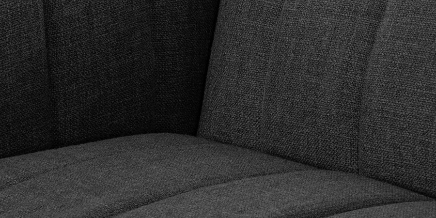 Lara Fabric 2 Seater Sofa In Charcoal Grey Colour - Febonic Living