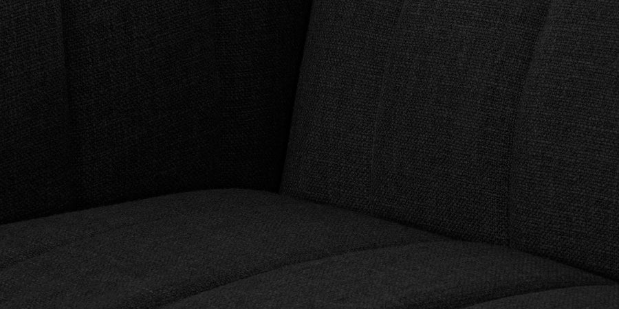 Lara Fabric 2 Seater Sofa In Zed Black Colour - Febonic Living