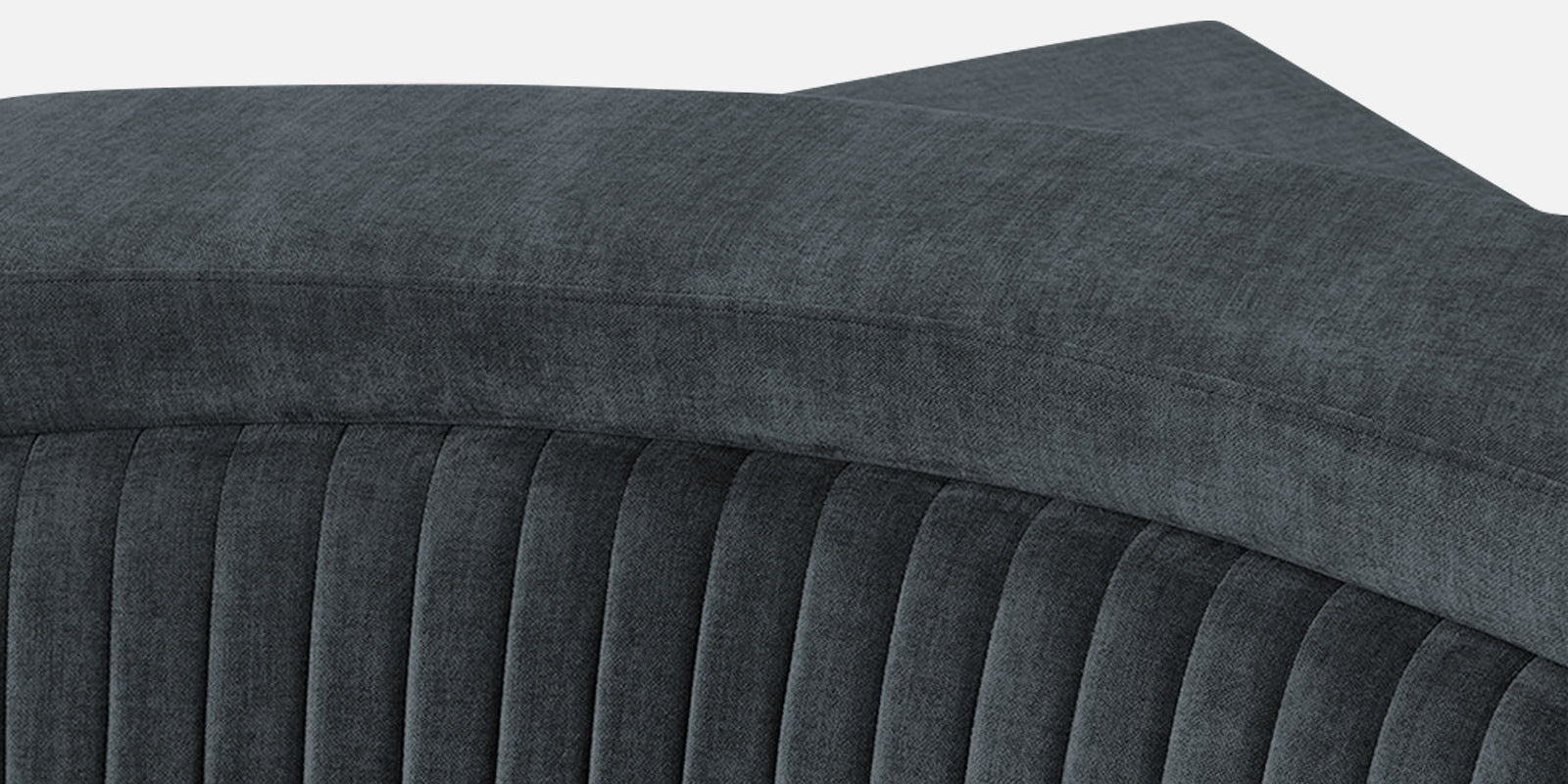 Draco Fabric Corner Sofa in Duby Grey Colour