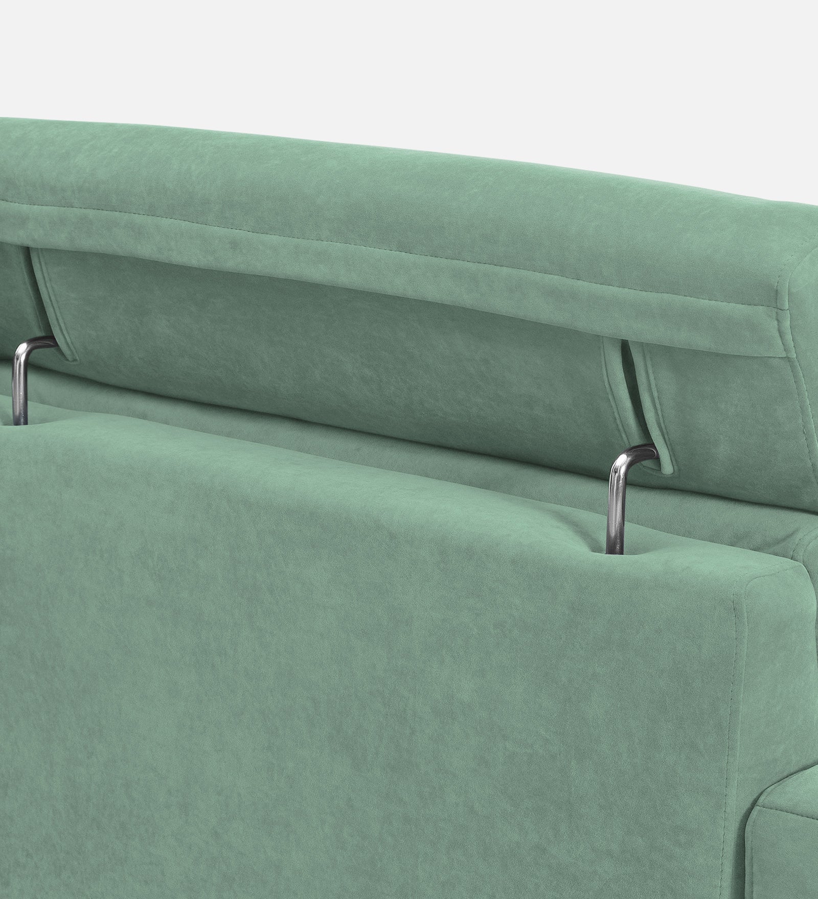 Hiro Fabric 1 Seater Sofa In  Mist Blue Colour - Febonic Living