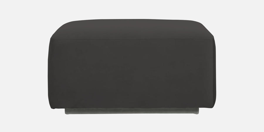 Bufa Velvet Rhs Sectional Sofa In Hory Grey Colour With Ottoman - Febonic Living