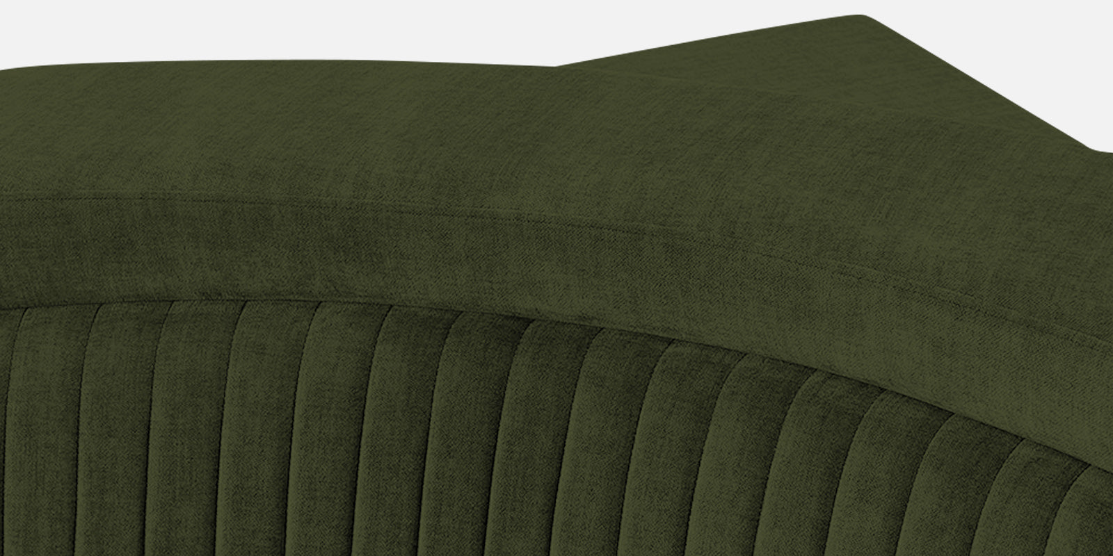 Draco Fabric 6 Seater Corner Sofa In Olive Green Colour - Febonic Living