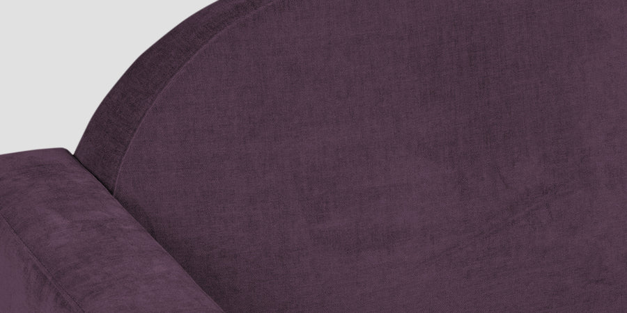 Dara Fabric 2 Seater Sofa In Greek Purple Colour - Febonic Living