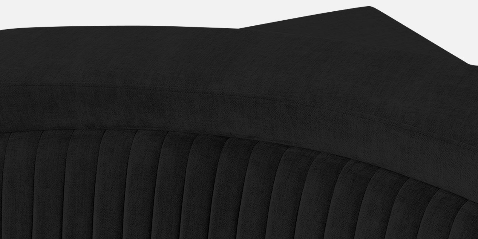 Draco Fabric 6 Seater Corner Sofa In Zed Black Colour - Febonic Living