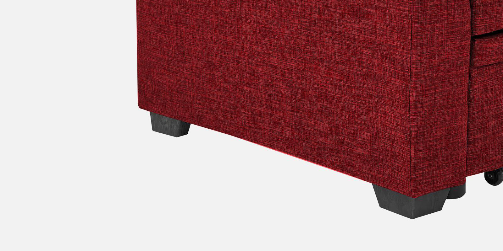 Jody Fabric 3 Seater Pull Out Sofa Cum Bed In Blood Maroon Colour