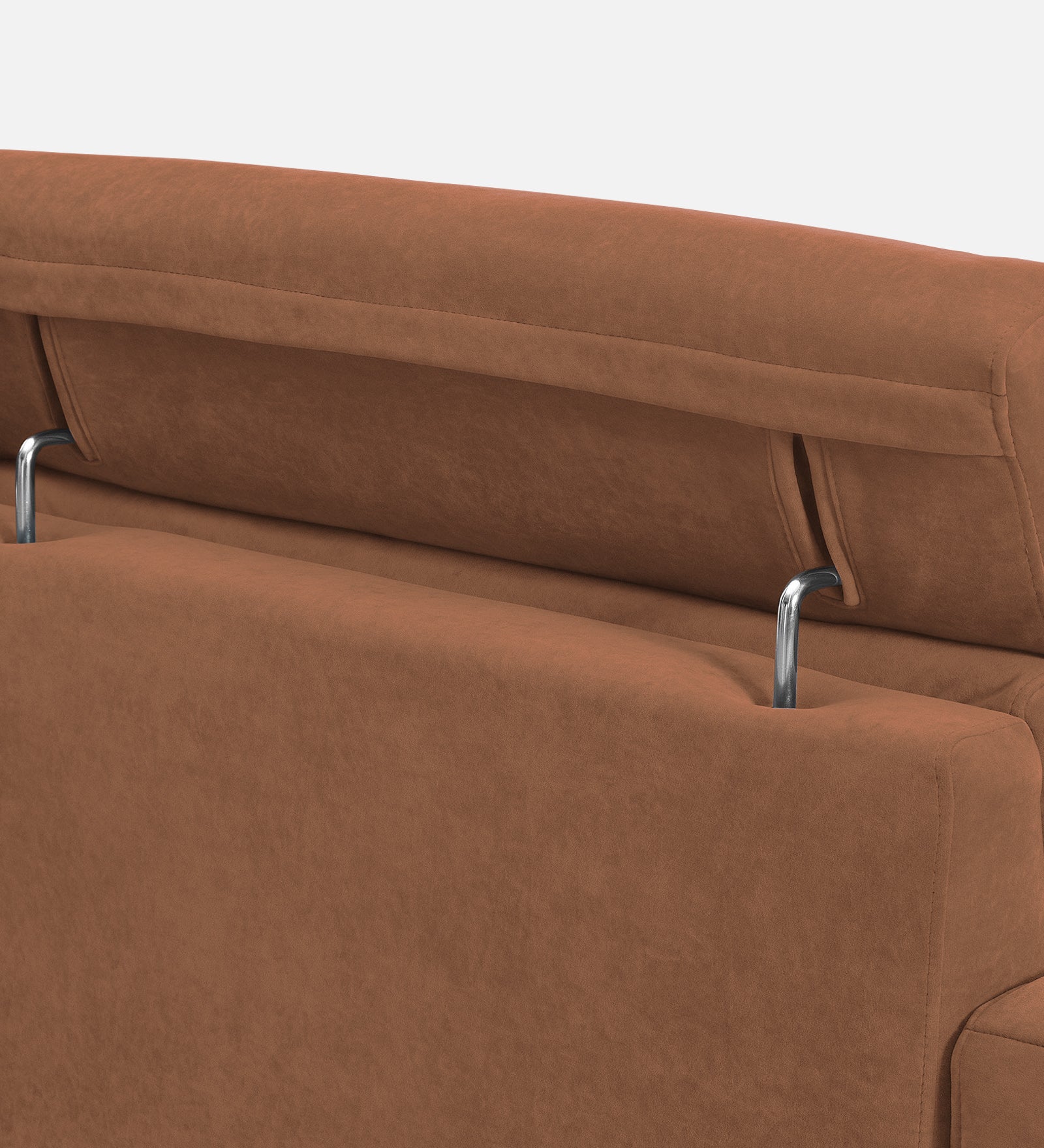 Hiro Fabric 1 Seater Sofa In  Caramel Beige Colour - Febonic Living