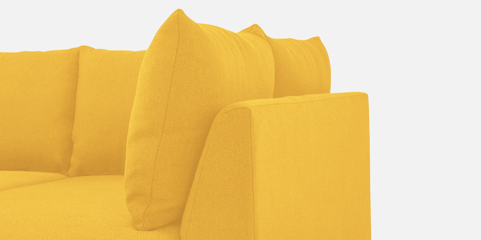 Ira Fabric LHS 6 Seater Sofa Cum Bed In Bold Yellow Colour