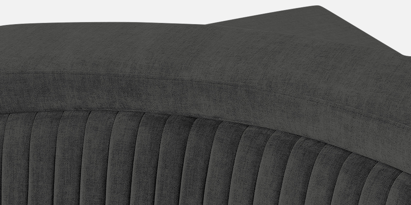 Draco Fabric 6 Seater Corner Sofa In Charcoal Grey Colour - Febonic Living