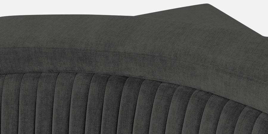 Draco Fabric 6 Seater Corner Sofa In Charcoal Grey Colour - Febonic Living