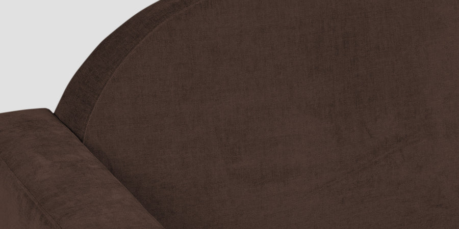 Dara Fabric 3 Seater Sofa In Coffee Brown Colour - Febonic Living