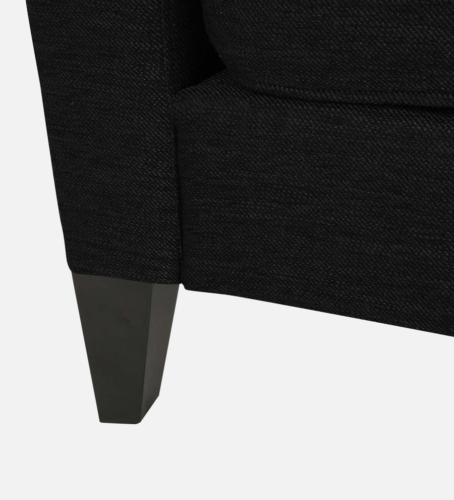 Nigar Fabric 1 Seater Sofa In Zed Black Colour - Febonic Living
