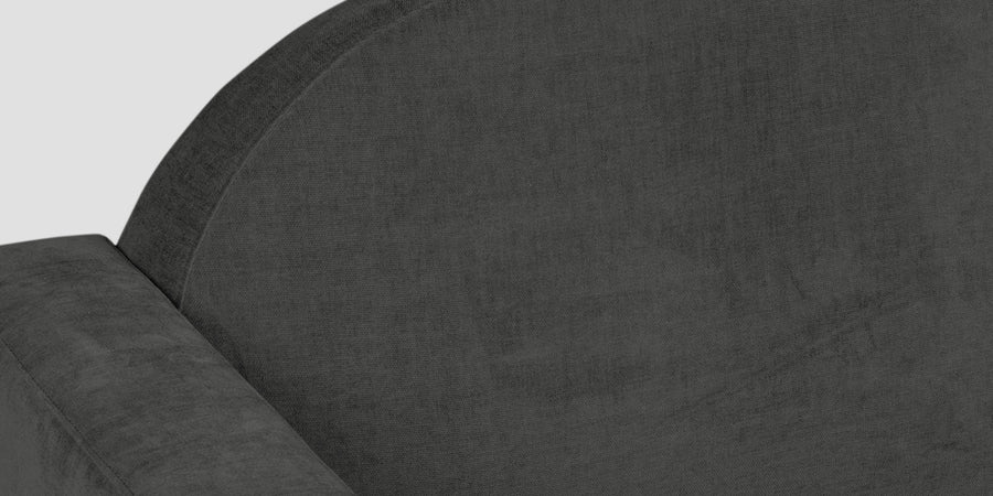 Dara Fabric 2 Seater Sofa In Charcoal Grey Colour - Febonic Living