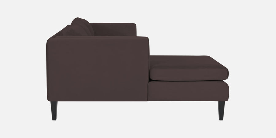 Jasper Velvet Rhs Sectional Sofa 3 Lounger In Mocha Brown Colour - Febonic Living