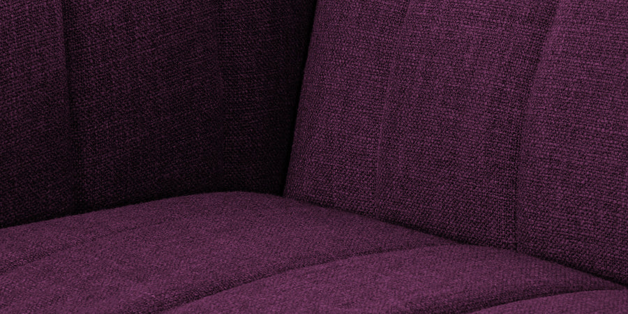 Lara Fabric 2 Seater Sofa In Greek Purple Colour - Febonic Living
