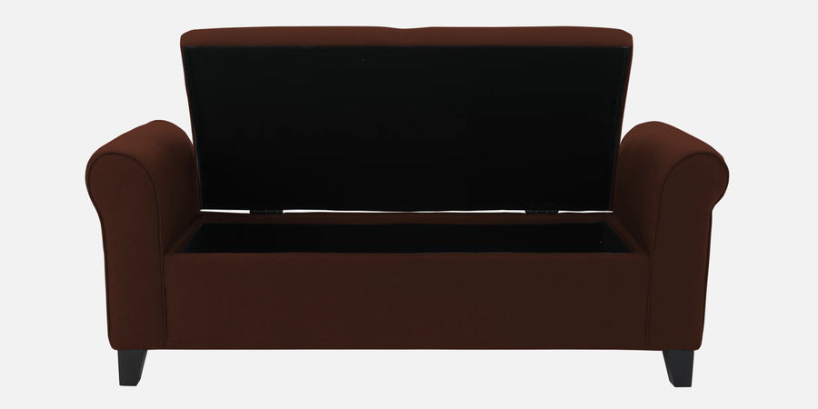 Molo Fabric 3 Seater Recamier In Coffee Brown Colour With Storage - Febonic Living