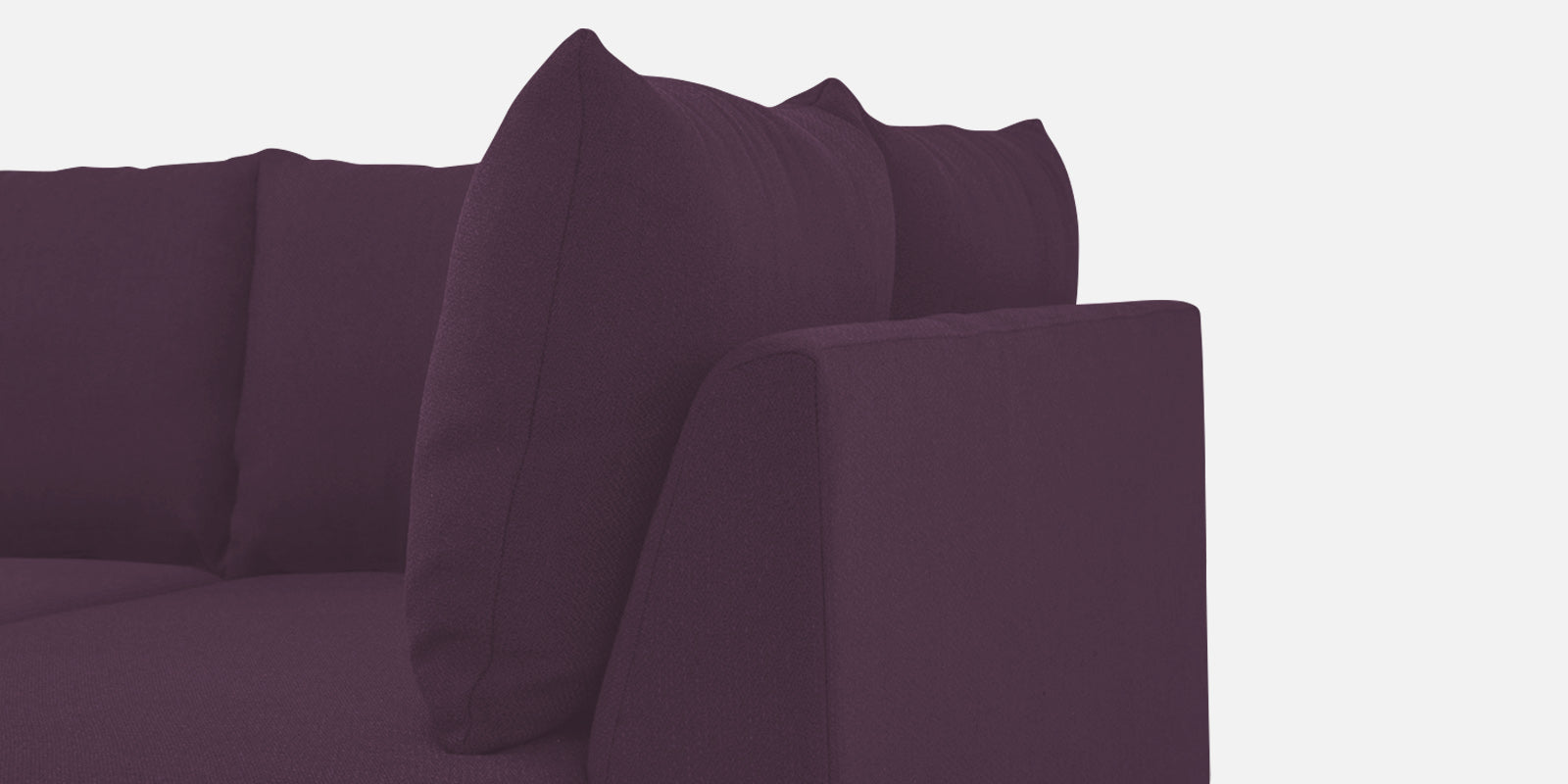 Ira Fabric LHS 6 Seater Sofa Cum Bed In Greek Purple Colour