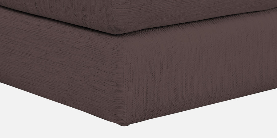 Ziggy Fabric Lhs Sectional Sofa 3 Lounger In Night Brown Colour - Febonic Living