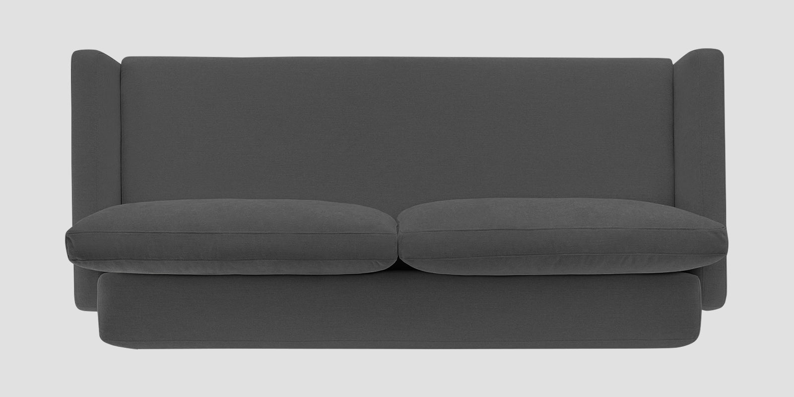 Leora Fabric 3 Seater Convertible Sofa Cum Bed In Stone Grey Colour - Febonic Living