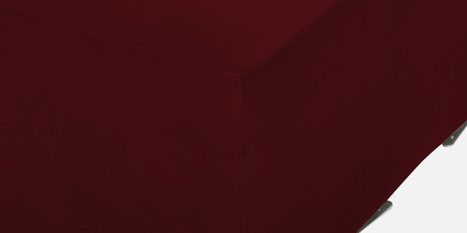 Bufa Velvet 3 Seater Sofa in Dark Maroon Colour