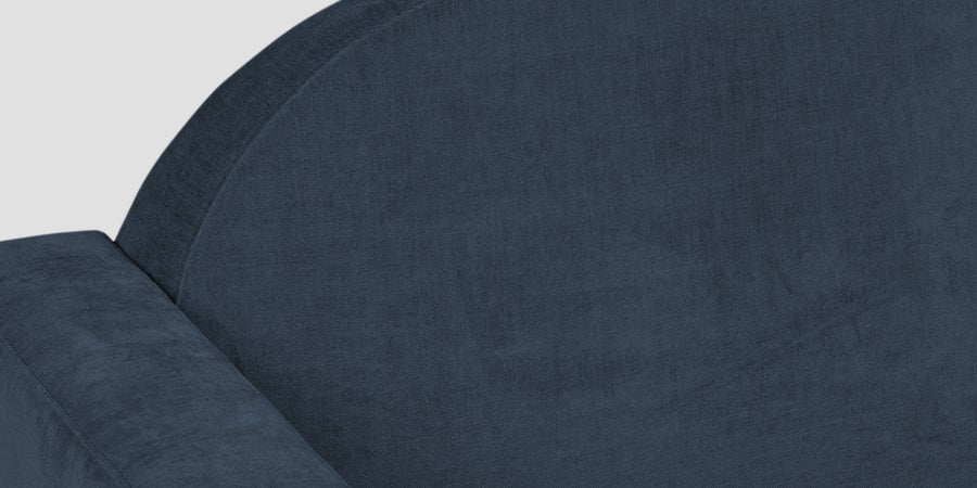 Dara Fabric 3 Seater Sofa In Denim Blue Colour - Febonic Living