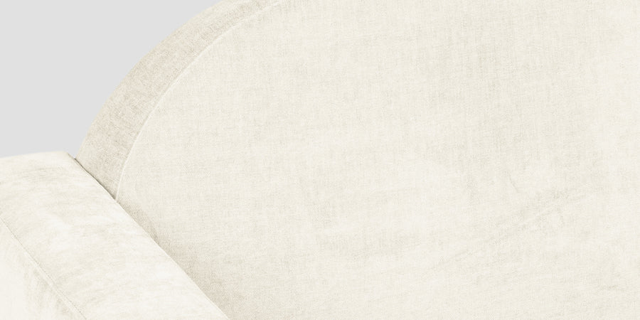 Dara Fabric 3 Seater Sofa In Ivory Cream Colour - Febonic Living