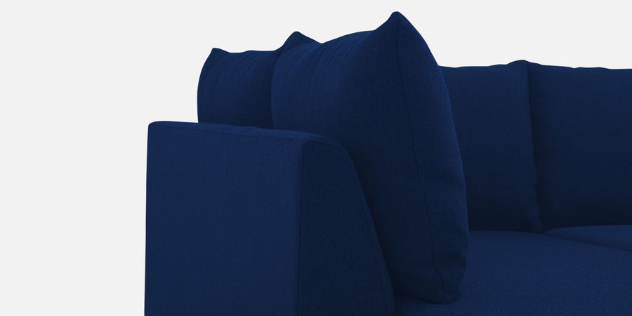 Ira Fabric Rhs 6 Seater Convertible Sofa Cum Bed In Royal Blue Colour - Febonic Living